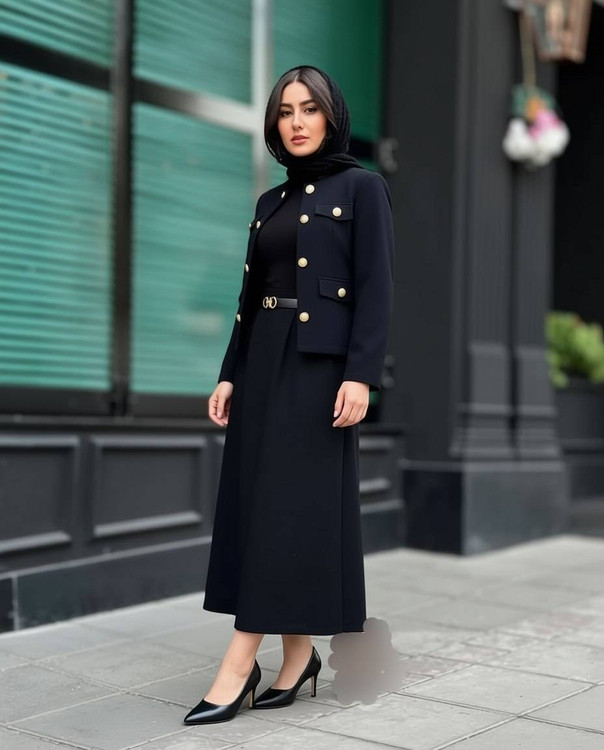 ست کت دامن شیک زنانه آروما فشن مناسب مهمانی و مجالس