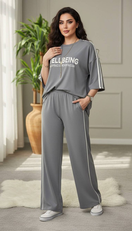 نمای نزدیک ست دو تیکه زنانه مدل Wellbeing با کیفیت عالی