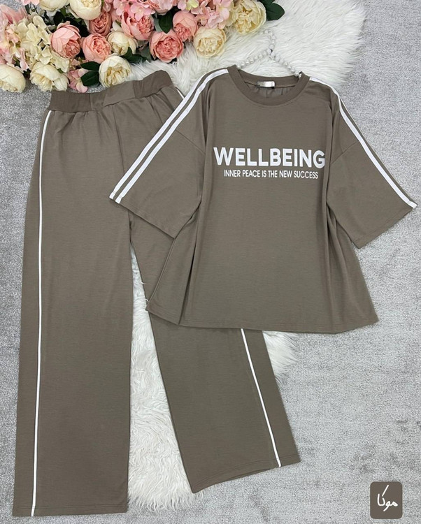 ست راحتی زنانه مدل Wellbeing فری سایز تا 48 - پوشاک آروما فشن نمای ۶