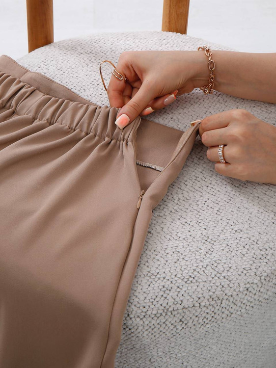 استایل شیک مجلسی با کت و شلوار مزون دوزی باکسی جدید ۱۴۰۵