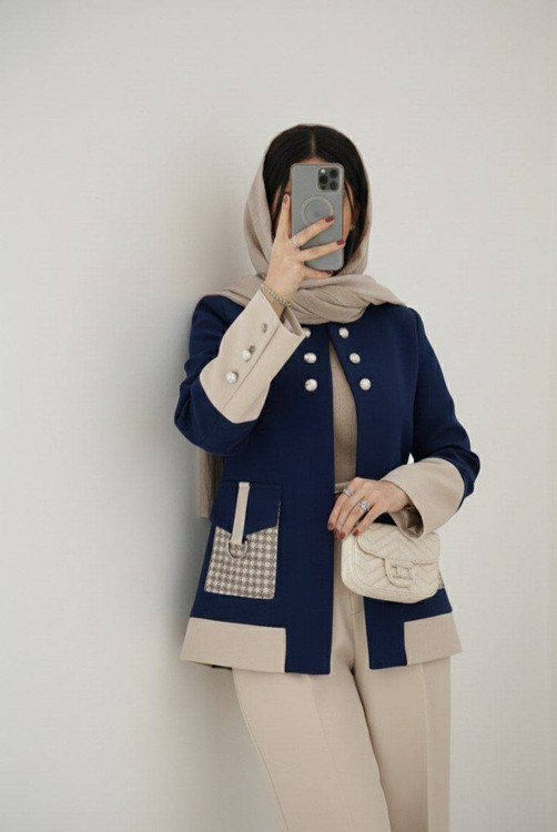 کت شلوار زنانه شیک رنگ ماچا مدل الیزابت مناسب استایل خاص و مجلسی