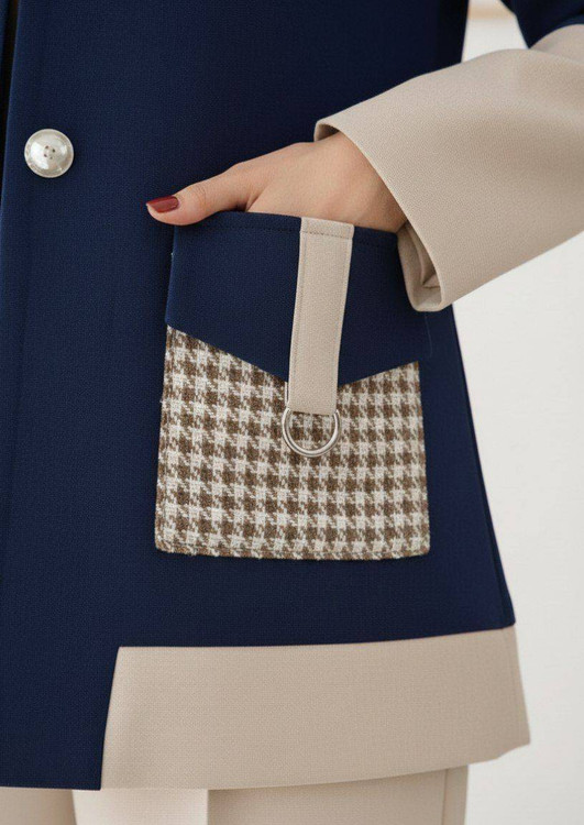 ست رسمی و اداری زنانه مدل الیزابت رنگ مشکی با تنخور بینظیر