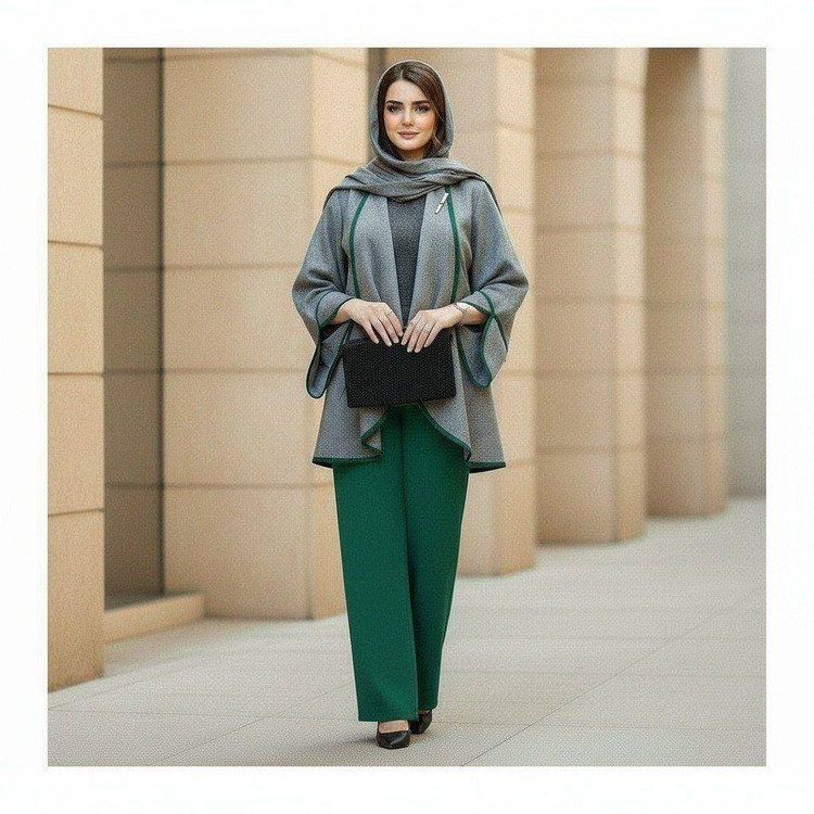 ست کت و شلوار زنانه مجلسی مدل مانلی رنگ مشکی شیک و باکیفیت👗✨