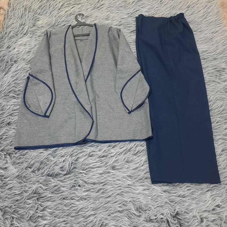 ست کت شلوار اداری و مجلسی زنانه مانلی با تنخور عالی و دوخت تمیز💯👗