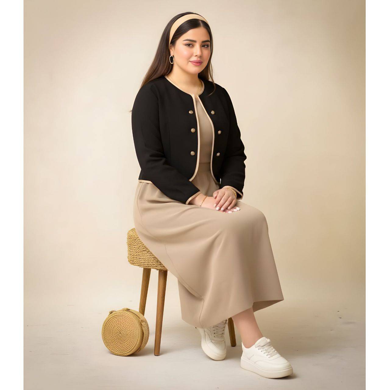 خرید ست کت سارافون بهار جنس مازراتی شیک و مجلسی پوشاک آروما فشن👗💎