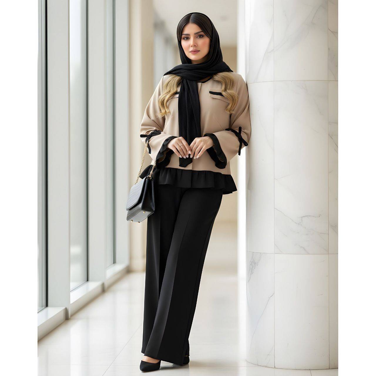 خرید کت شلوار انوش جنس مازراتی شیک و مجلسی پوشاک آروما فشن👗💎