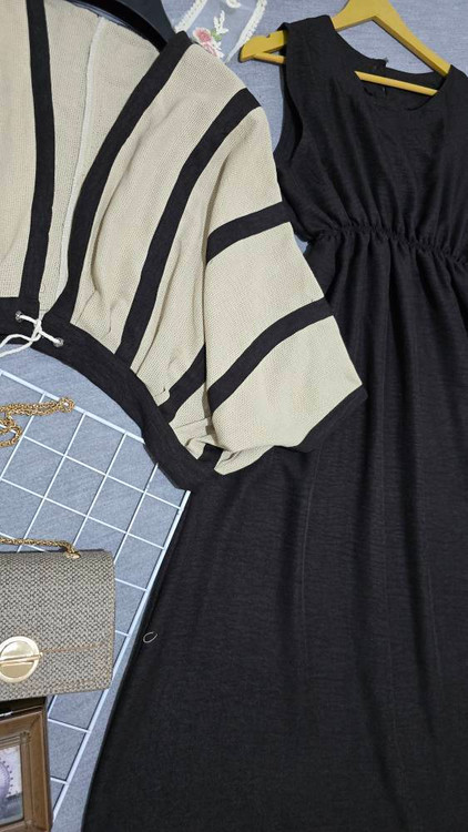 کت و سارافون حدیث قهوه ای شیک زنانه - Hadi Brown Set