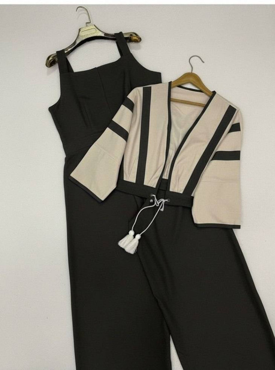 خرید آنلاین ست کت و اورال راشا رنگ سبز لینن کنفی اعلا مدل Rasha Set Green