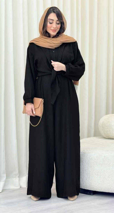 خرید مدل نوژان ست شومیز و اورال شانتون با کیفیت رنگ زرشکی در فروشگاه پوشاک آروما فشن با قیمت عالی و ارسال فوری مشکی