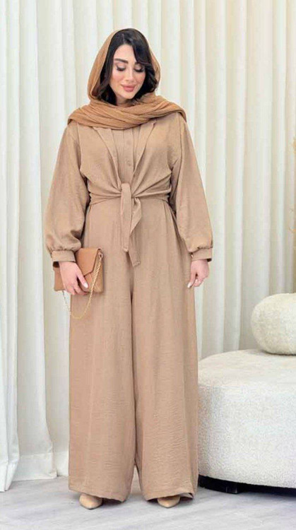 خرید مدل نوژان ست شومیز و اورال شانتون با کیفیت رنگ زرشکی در فروشگاه پوشاک آروما فشن با قیمت عالی و ارسال فوری نسکافه ای تیره