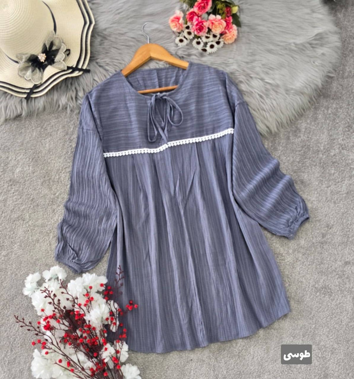 تونیک کراش رویا کد 8018 مدل اسپرت و خنک طوسی