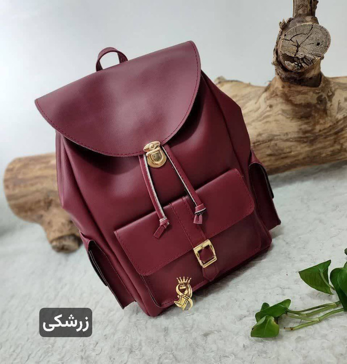 کوله پشتی اسپرت مدل قفل T رنگ سبز یشمی با متریال چرم صنعتی درجه یک و ضد پوسته شدن آروما فشن داراب