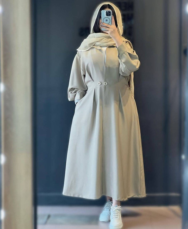 خرید مانتو بلند شیلا شیک و خنک با جنس شانتون اسلپ اعلا در فروشگاه آروما فشن