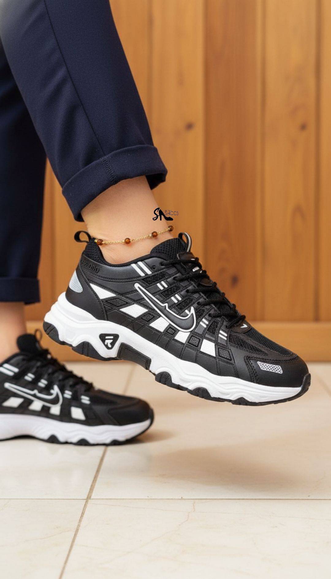 اسپرت کتونی نایک T8 مدل فشن جدید پاخور عالی زیره پیو کفت دوخت Nike T8 Sneakers