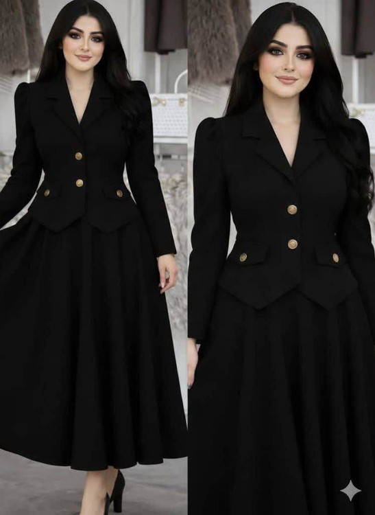 خرید کت دامن جیهان زنانه دوخت مزونی جنس مازراتی درجه ۱ آروما فشن مدل جدید ۲۰۲۶