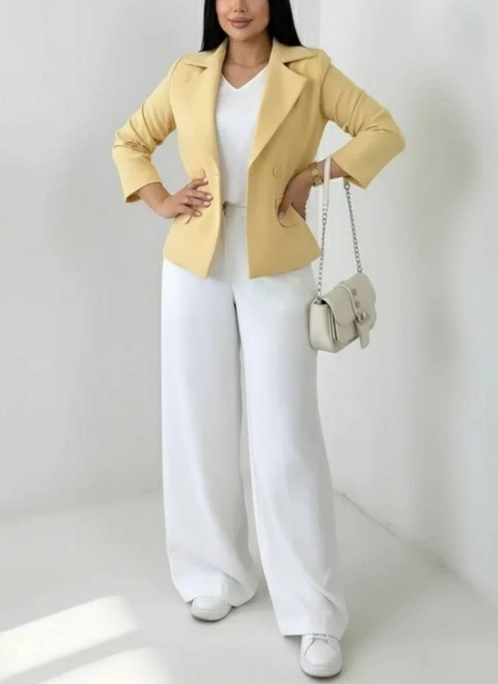 کت و شلوار مجلسی زنانه مدل رامیلا استایل بهاری شیک و خاص آروما فشن😍🌹