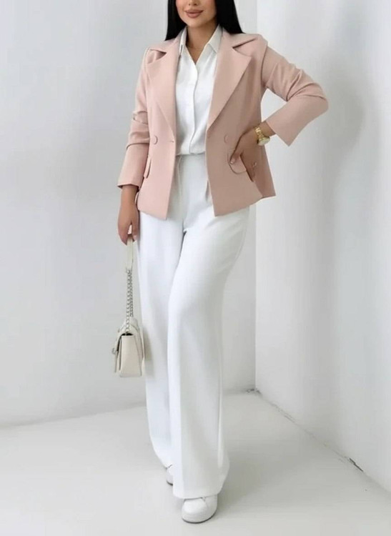 کت شلوار شیک زنانه مناسب مراسم و مهمانی مدل رامیلا با ضمانت کیفیت آروما فشن✨👗