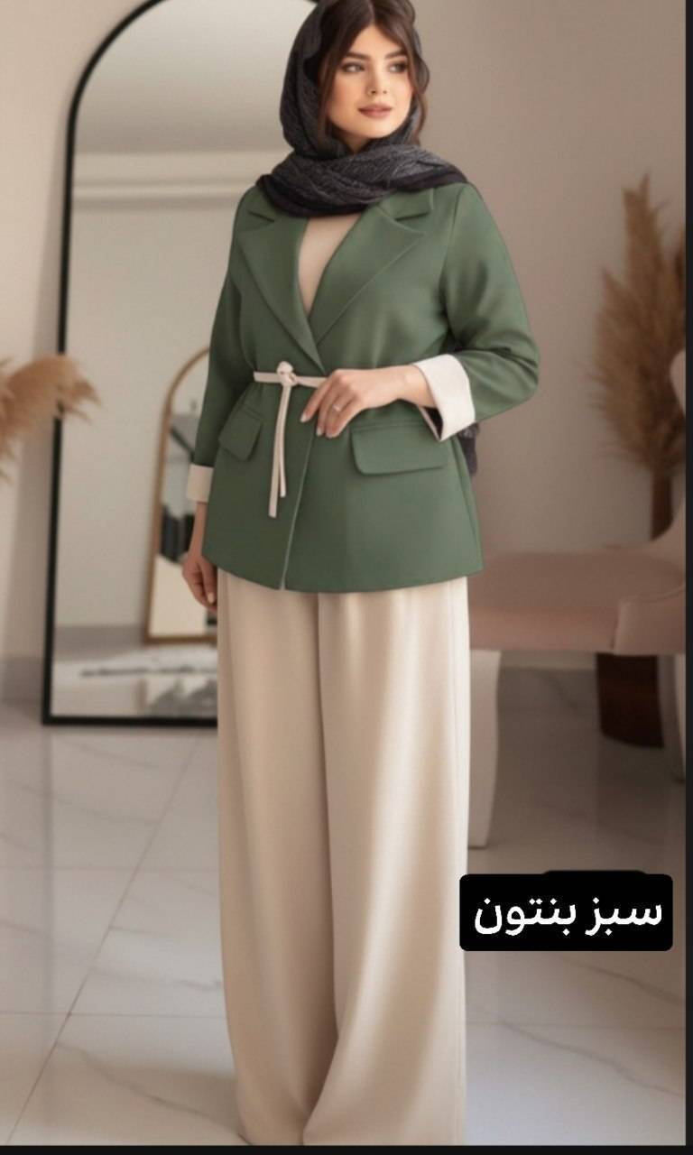 ست کت و شلوار یسنا (جنس مازراتی)🧥✨