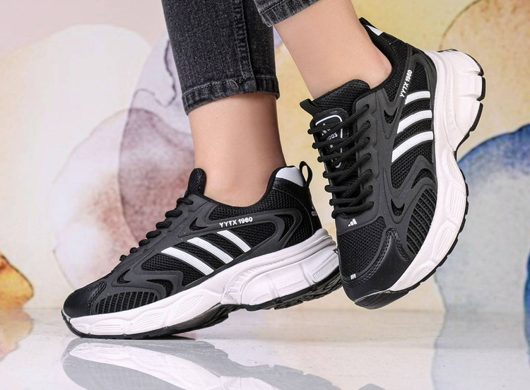 خرید کتونی زنانه مدل آدیداس (adidas) زیره پیو - شیک و باکیفیت آروما فشن مشکی