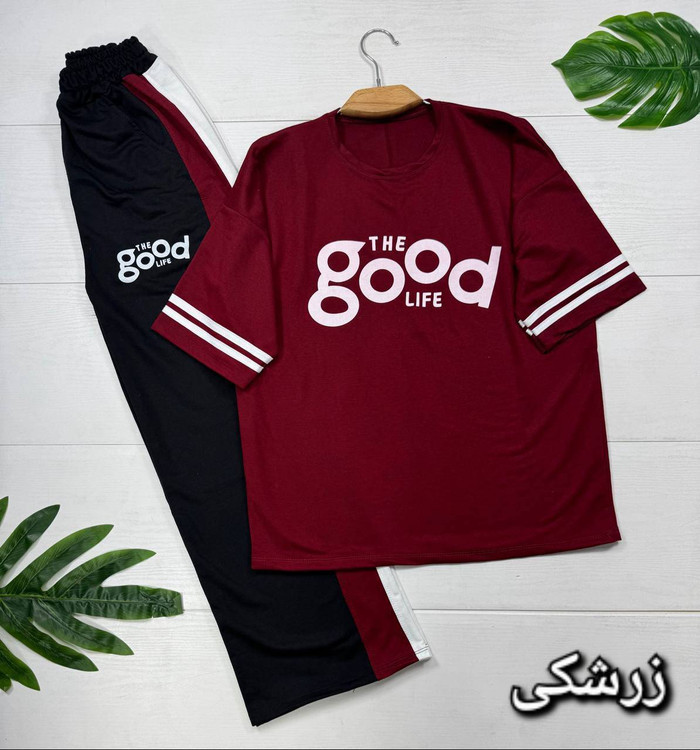 خرید ست Boog پنبه گلکسی باکیفیت عالی آروما فشن زرشکی