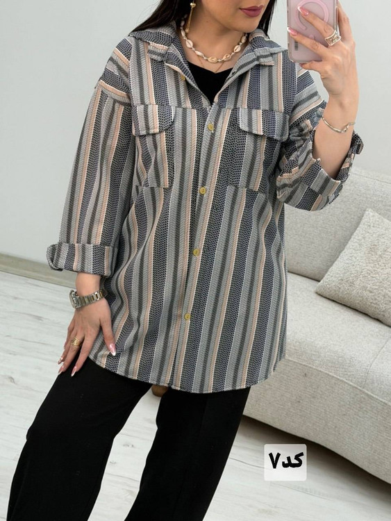 شومیز مراکشی لیان k کد۸ نمای نزدیک از کیفیت پارچه مراکشی آروما فشن👗✨