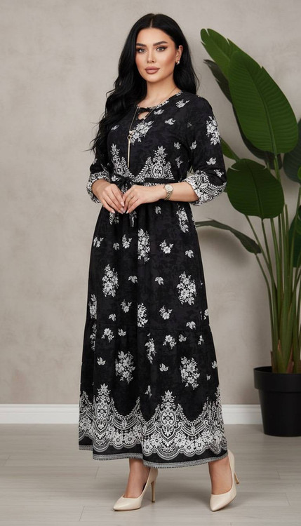 مدل جدید پیراهن زنانه بوگاتی فلورانس k رنگ قهوه ای با تن خور عالی