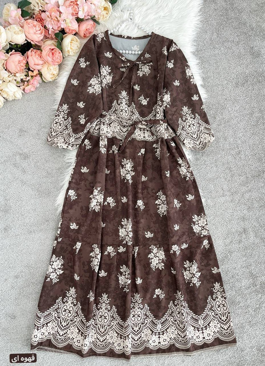 عکس پیراهن بوگاتی فلورانس k از نمای نزدیک با جزئیات پارچه و دوخت عالی