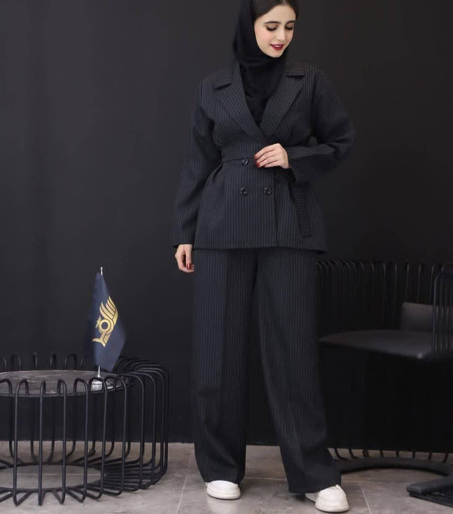 ست کت و شلوار دیپلمات پرشیا مدل نسیمk رنگ طوسی با کیفیت تضمینی آروما فشن