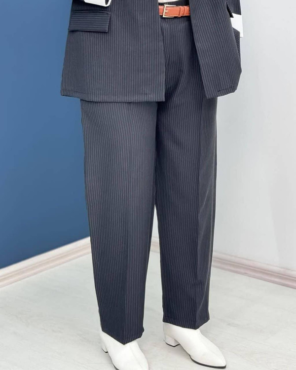 کت شلوار آنیل k دیپلمات پرشیا زنانه شیک طوسی آروما فشن