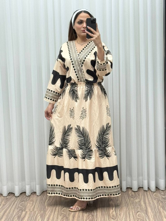 جزئیات دوخت و کیفیت پیراهن ساحلی مزونی k1700