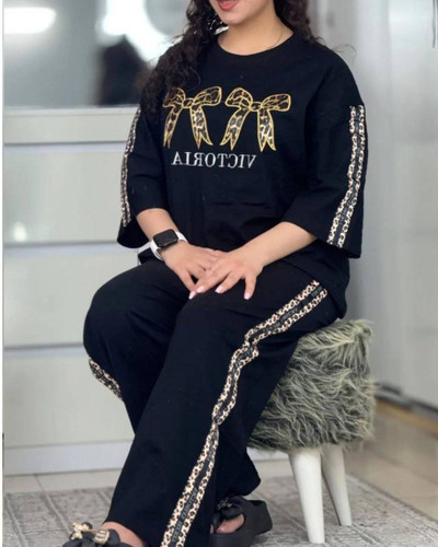 خرید ست آرتیناk جنس پنبه گلکسی قوارهدار مشکی آروما فشن