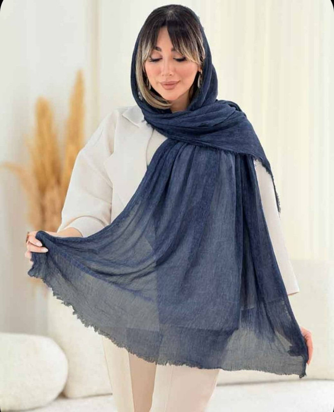 شال دور ریش مدل H لمهدار و پلیسه مزونی بسیار با کیفیت ✅ - تصویر 1 - کیف زنانه