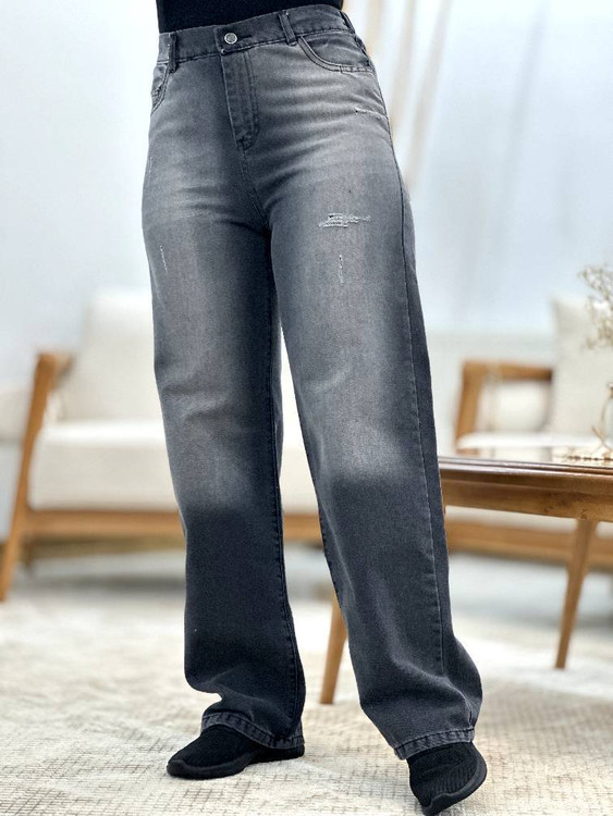 جزئیات دوخت و کمر کشی شلوار بگ جین آروما فشن اصل