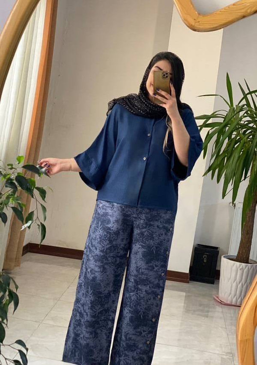 شلوار گازوئیلی ست ترانه - قد ۹۵ سانتیمتر، دور ران ۶۸، پارچه باکیفیت