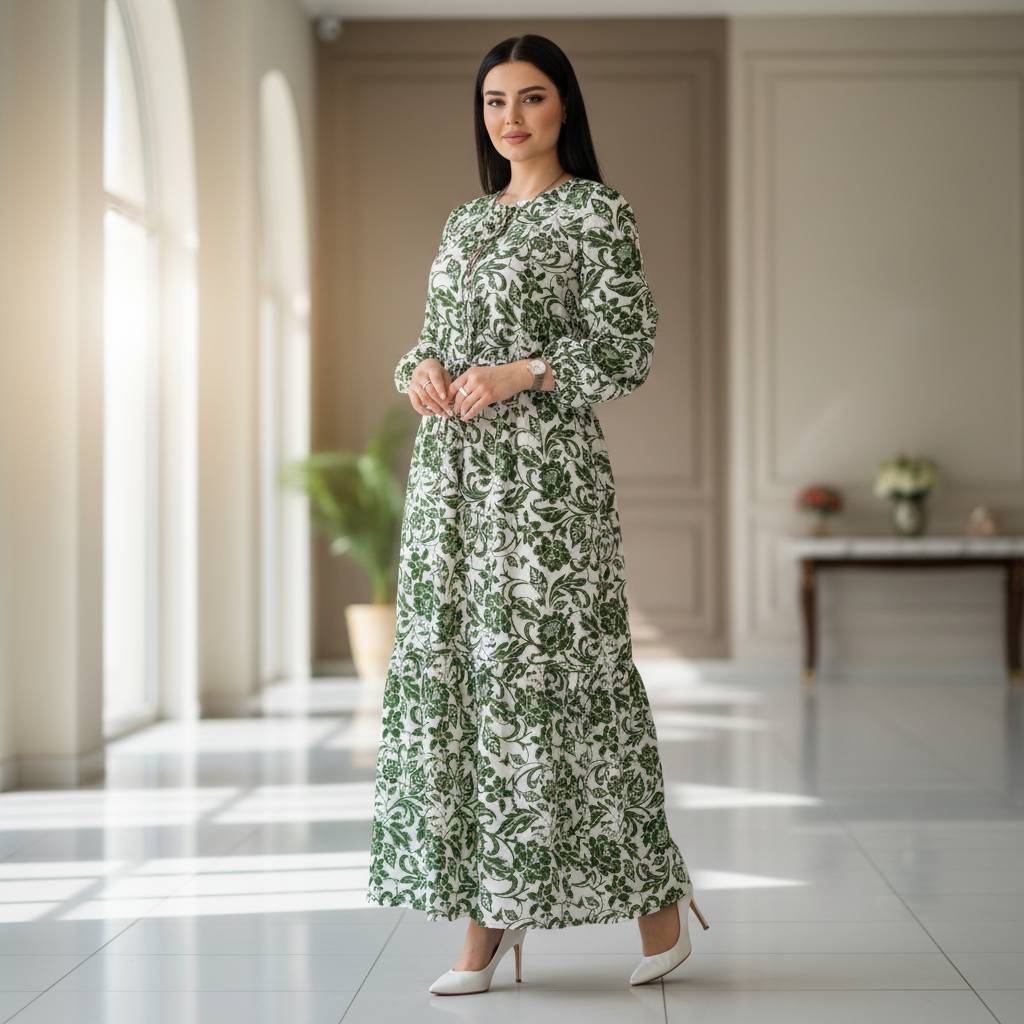 پیراهن زنانه جنس بوگاتی درجه یک مناسب فصل بهار و تابستان