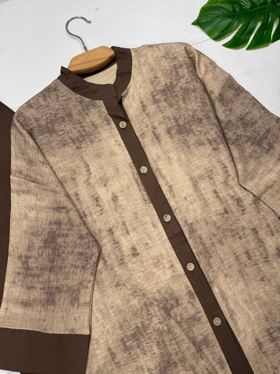 ست بهارمست F استایل بهاری شومیز و شلوار زنانه ارسال فوری آروما فشن