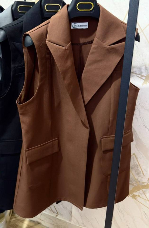 ست وست و شلوار زنانه موکا - استایل مجلسی و اسپرت آروما فشن