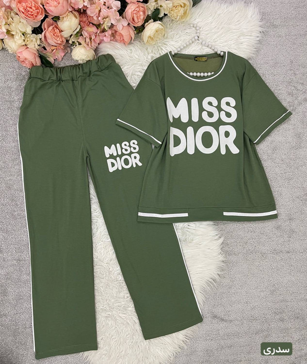 شلوار بگ کمرکش جیبدار ست میس دیور - راحت و شیک