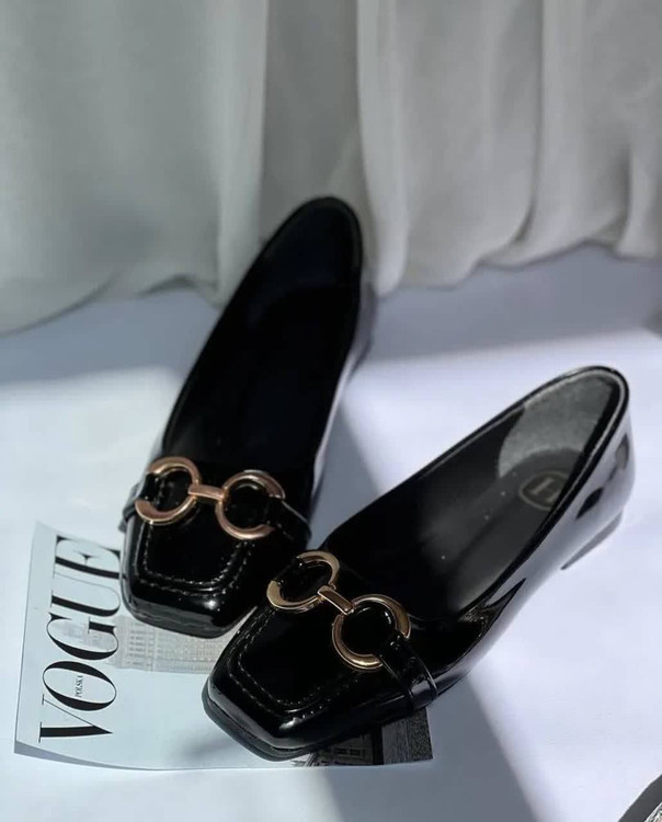 خرید کالج زنانه پوست ماری مشکی و نقرهای با سگک طلایی F آرومافشن تضمین کیفیت مشکی