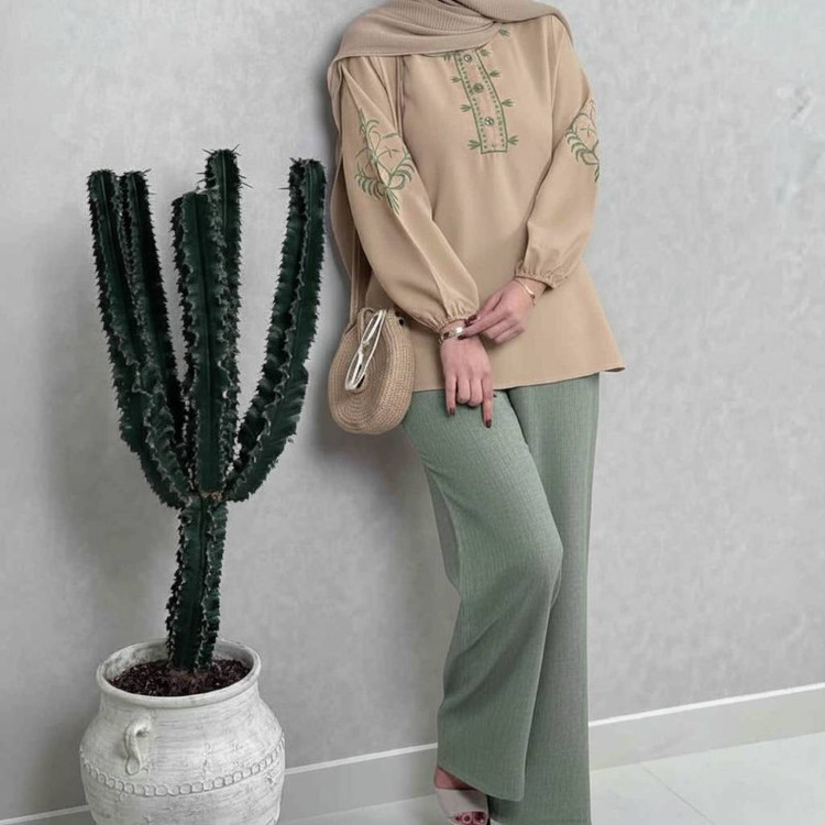 ست تونیک شلوار سرمهای فری سایز ۳۸ تا ۴۸ مناسب همه اندامها