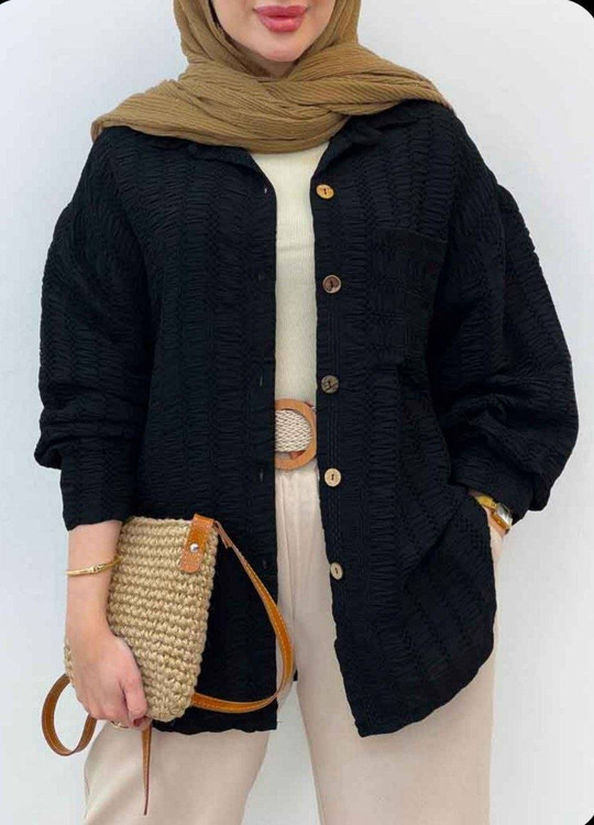 شومیز مانتویی سدری الینا F شانتون درجه یک