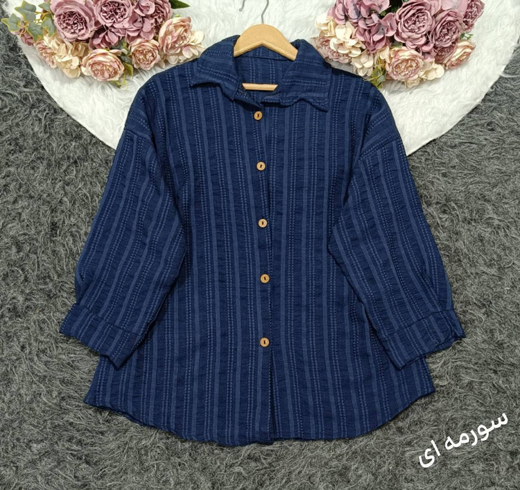 شومیز کرم الینا F فری سایز ۳۸ تا ۴۸