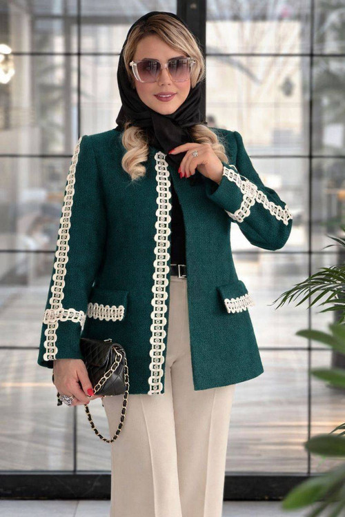 ست کت و شلوار رسمی زنانه آروما فشن - نمای جانبی