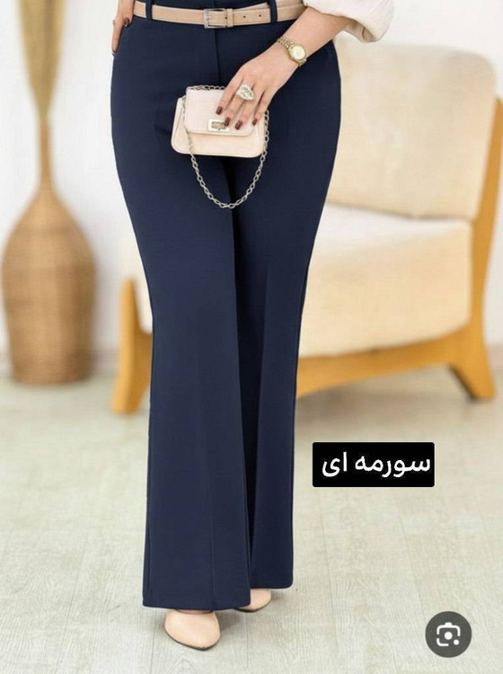 شلوار مازراتی F مشکی زنانه فری سایز تا 46 - پوشاک آروما فشن