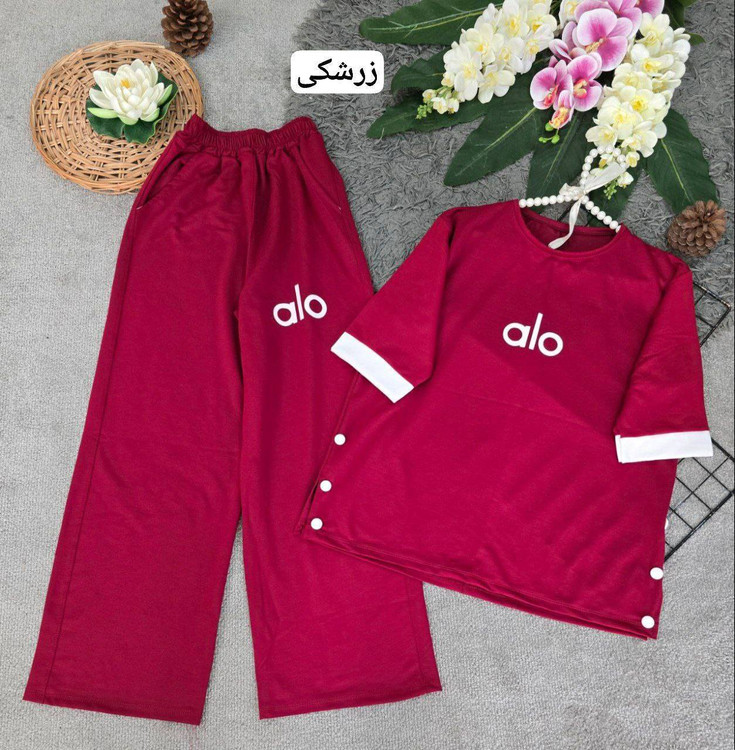 ست ماهرخ H رنگ نسکافه ای ست خانگی و راحتی زنانه