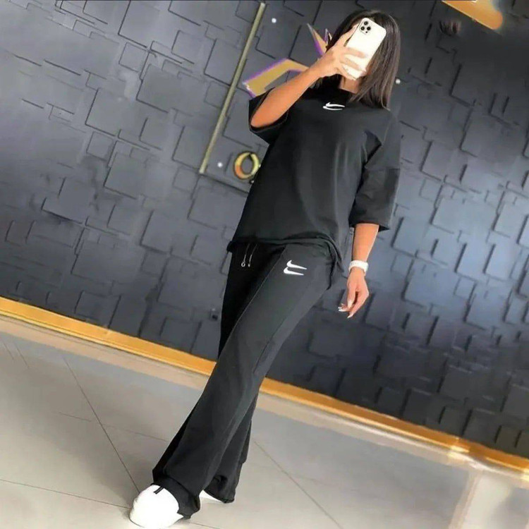 ست دو نایکی H رنگ مشکی - ست اسپرت 8 رنگ جذاب ارسال فوری | آروما فشن