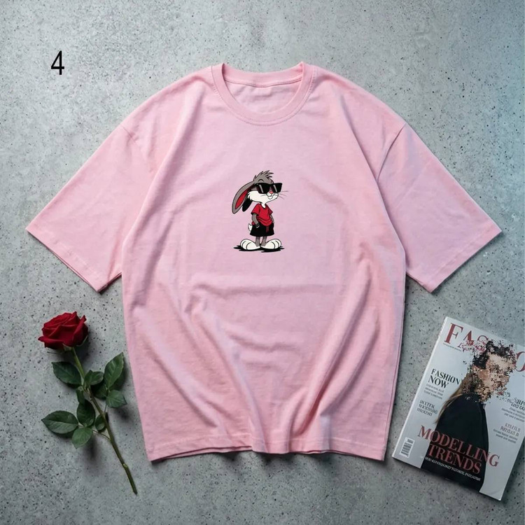 تیشرت کرم خرگوش H - فری سایز ۴۴-۴۶ - خرید با ضمانت کیفیت آروما فشن