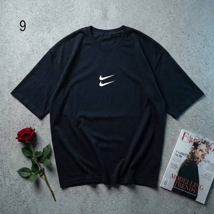 تیشرت H double Nike مشکی مردانه - جنس نخ پنبه اصل با چاپ لوکس