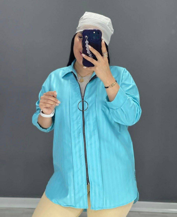 مانتو بهارا F نمای کامل - مانتو داکرون پنبه با 8 رنگ متنوع