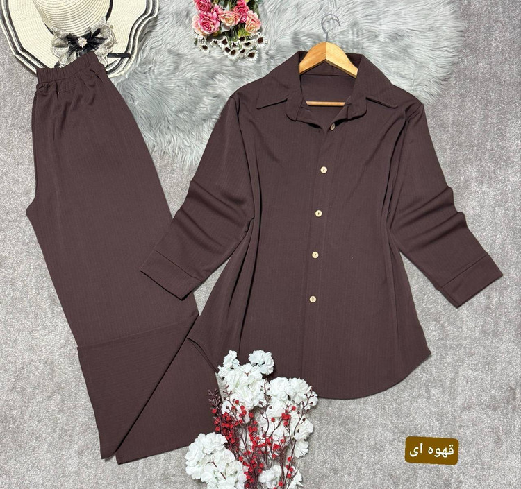 ست مانتو شلوار مراکشی N رنگ مشکی - استایل شیک و رسمی زنانه با پارچه مراکشی اصل